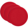 3 ESPONJAS PARA PULIR COLOR ROJO 160 (DURO)