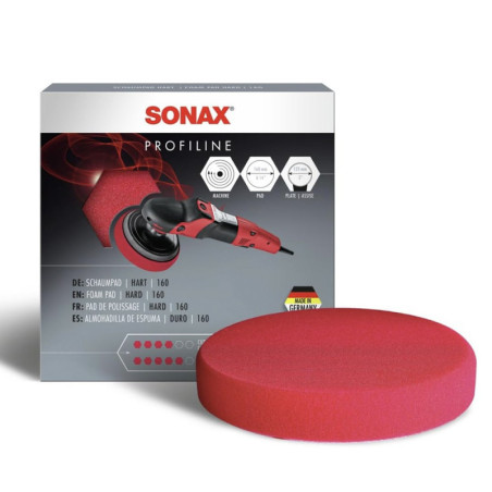 3 ESPONJAS PARA PULIR COLOR ROJO 160 (DURO)