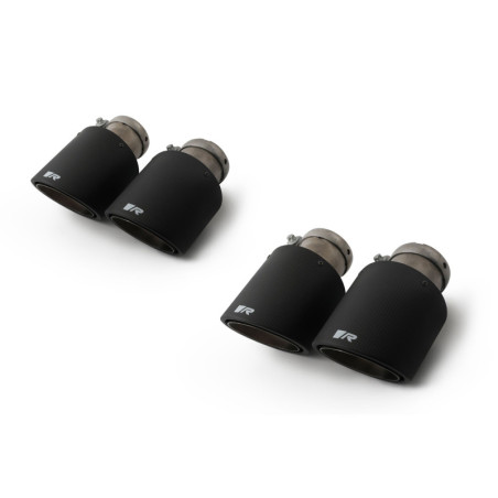 SET DE 4 COLAS REMUS DE 102MM ANGULADO CARBONO