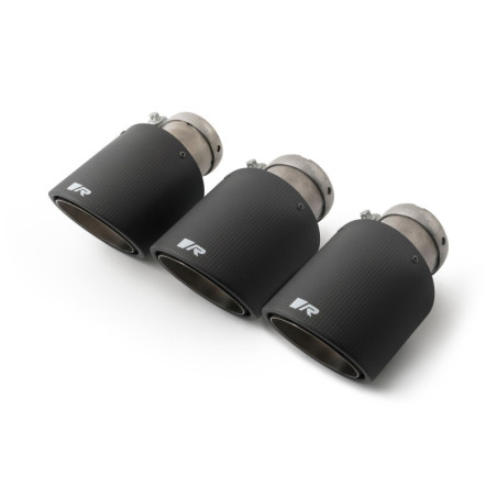 SET DE 3 COLAS REMUS DE 102MM(CORTA) ANGULADO CARBONO