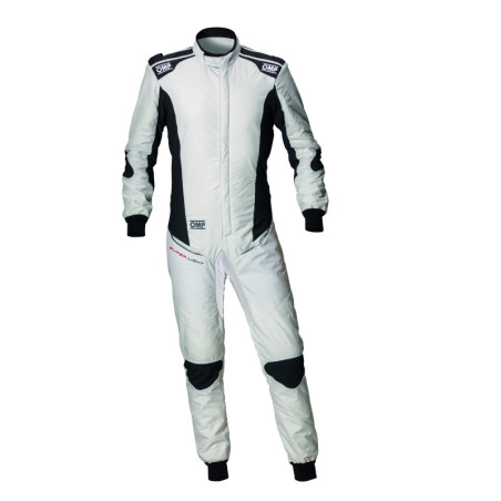 TRAJE DE CARRERAS OMP TECNICA SUPER LIGHT FIA 8856-2018 BLANCO / ANTRACITA TALLA 60