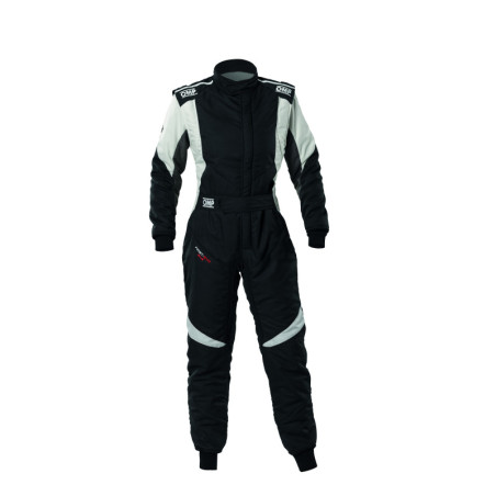 TRAJE DE CARRERAS OMP FIRST EVO ELLE MY2025 FIA 8856-2018 NEGRO / BLANCO TALLA 42