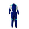 TRAJE DE CARRERAS OMP FIRST EVO ELLE MY2025 FIA 8856-2018 NAVY AZUL / TIFFANY TALLA 48