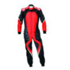 TRAJE DE CARRERAS KARTING OMP KS-3X ART  FIA 8877-2022 (ADULTO) NEGRO / ROJO TALLA 58