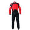 TRAJE DE CARRERAS KARTING OMP KS-3X ART  FIA 8877-2022 (NIÑO) NEGRO / ROJO TALLA 140