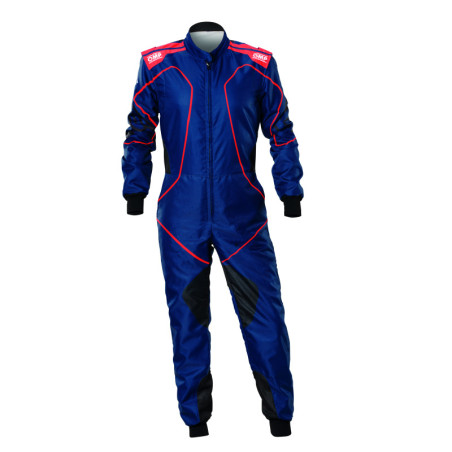TRAJE DE CARRERAS KARTING OMP KS-3X ART STYLE 2 FIA 8877-2022 (ADULTO) AZUL / ROJO TALLA 46