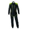 TRAJE DE CARRERAS KARTING OMP KS-3X ART STYLE 2 FIA 8877-2022 (ADULTO) NEGRO/AMARILLO FLUOR TALLA 50