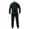 TRAJE DE CARRERAS KARTING OMP KS-3X ART STYLE 2 FIA 8877-2022 (ADULTO) NEGRO/AMARILLO FLUOR TALLA 58