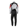 TRAJE DE CARRERAS KARTING OMP KS-3X FIA 8877-2022 (ADULTO) GRIS / NEGRO TALLA 50