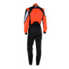 TRAJE DE CARRERAS KARTING OMP KS-3X FIA 8877-2022 (ADULTO) NEGRO / NARANJA FLUOR TALLA 52