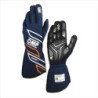 GUANTES OMP ONE-S MY2025 FIA 8856-2018 NAVY AZUL / FLUO NARANJA TALLA XS