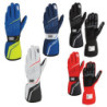 GUANTES OMP TECNICA FIA 8856-2018 ROJO / NEGRO TALLA L