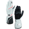 GUANTES OMP TECNICA FIA 8856-2018 BLANCO / ANTRACITA TALLA XS