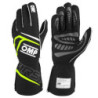 GUANTES OMP FIRST FIA 8856-2018 MY2025 NEGRO / FLUO AMARILLO TALLA M