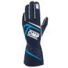 GUANTES OMP FIRST FIA 8856-2018 MY2025 NAVY AZUL / CYAN TALLA XL