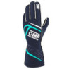 GUANTES OMP FIRST FIA 8856-2018 MY2025 NAVY AZUL / TIFFANY TALLA L