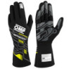 GUANTES OMP SPORT FIA 8856-2018 MY2025 NEGRO / FLUO AMARILLO TALLA S