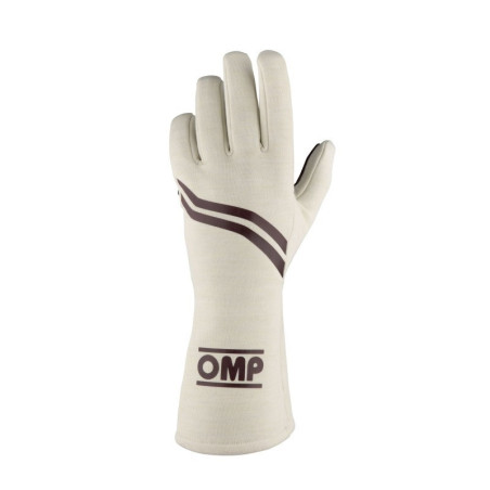 GUANTES OMP DIJON FIA 8856-2018 MY2025 CREMA TALLA XL