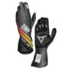 GUANTES OMP KARTING KS-X ART MY2025 FIA 8877-2022 NEGRO/AMARILLO/ROJO TALLA XL