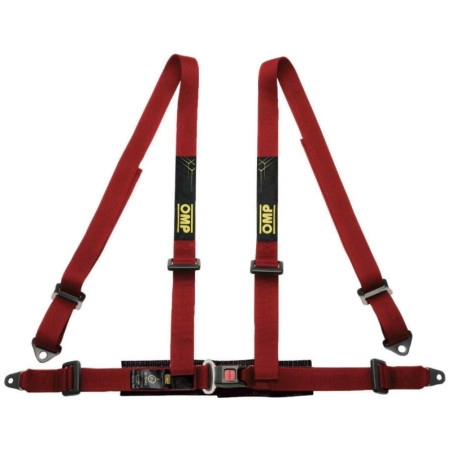 ARNES OMP ROAD 4 PUNTOS 2 SUJECCION TORNILLO ECE 16-08 ROJO