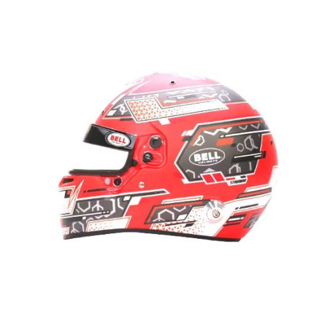CASCO BELL RS7 STAMINA ANTRACITA/ROJO (HANS)TALLA 54 FIA8859-2024/SA2020