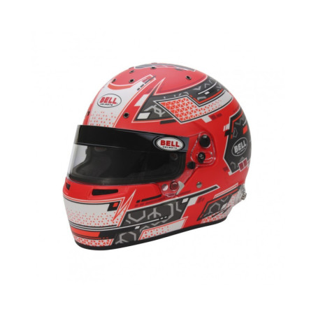 CASCO BELL RS7 STAMINA ANTRACITA/ROJO (HANS)TALLA 61 FIA8859-2024/SA2020