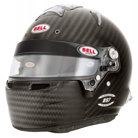 CASCO BELL RS7 CARBON (HANS) INTERIOR BLANCO TALLA 58 FIA8859-2024/SA2020