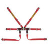 ARNES SABELT 6 PUNTOS FORMULA  ACERO FIA8853-2016 2 PULL UP ROJO