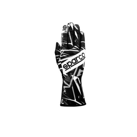 GUANTES SPARCO K-ROOKIE NEGRO/BLANCO TALLA 11