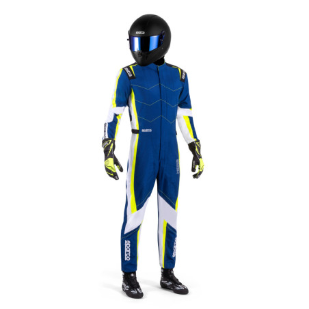 TRAJE KARTING SPARCO K48 KERB AZUL/AMARILLO TALLA S