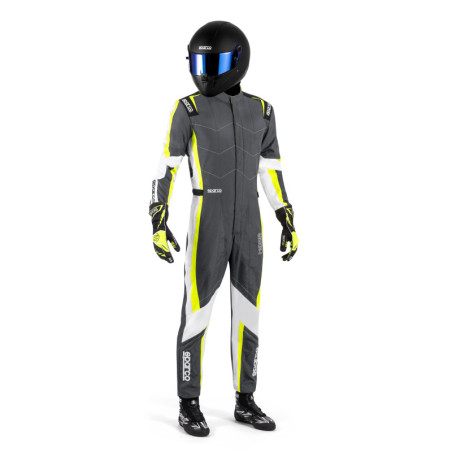 TRAJE KARTING SPARCO K48 KERB GRIS/AMARILLO TALLA 130