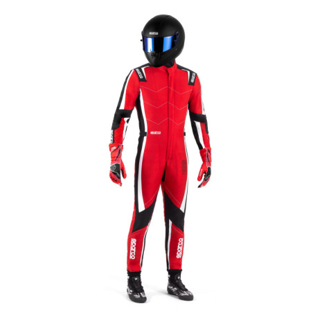 TRAJE KARTING SPARCO K48 KERB ROJO/NEGRO TALLA 150