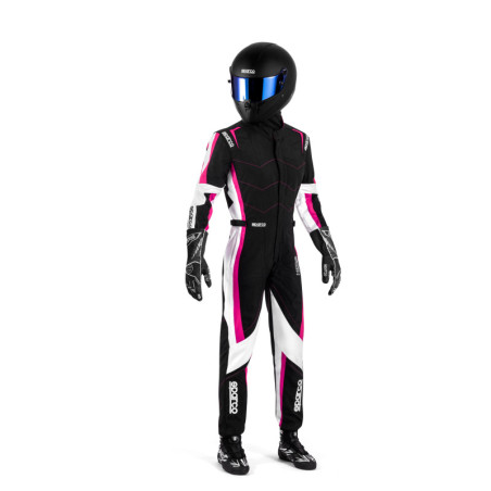 TRAJE KARTING SPARCO K48 KERB  MUJER NEGRO/FUCSIA TALLA XXS