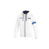 SUDADERA SPARCO MARTINI RACING CON CAPUCHA Y CREMALLERA BLANCA TALLA M