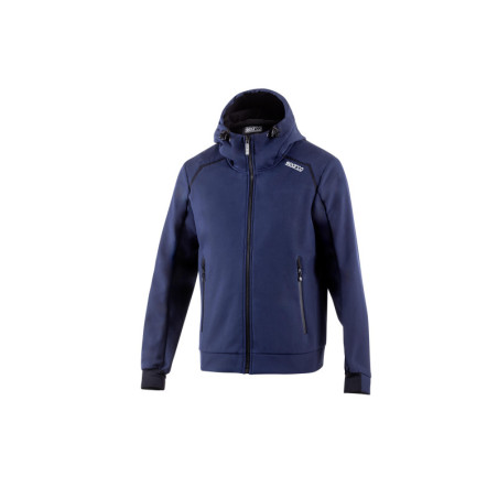 CHAQUETA SOFTSHELL SPARCO CON CAPUCHA AZUL/BK TALLA TALLA XXL
