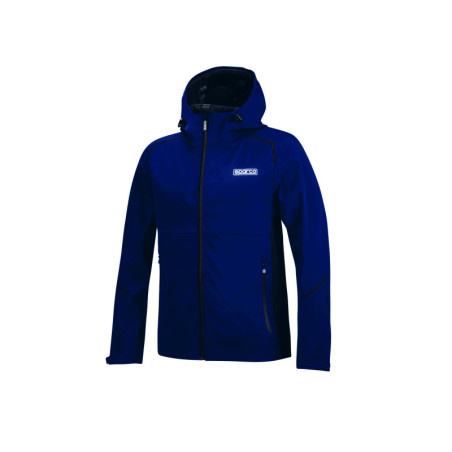 CHAQUETA SPARCO SHELL IMPERMEABLE AZUL/BK TALLA L