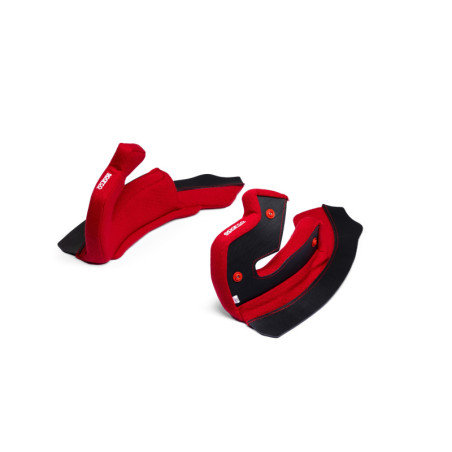 ALMOHADILLAS MEJILLAS CASCO SPARCO STEALTH ROJAS TALLA M/L