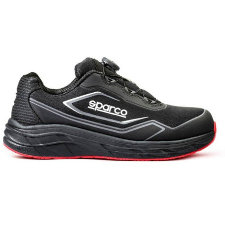ZAPATO SEGURIDAD SPARCO IMPULSE+ S1PS ROTOR NEGRO/ROJO TALLA 43