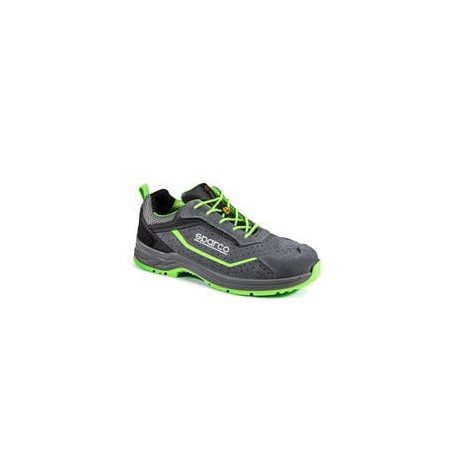 ZAPATO SEGURIDAD SPARCO INDY FELIX S1P ESD TALLA 35GRIS/VERDE FLUOR