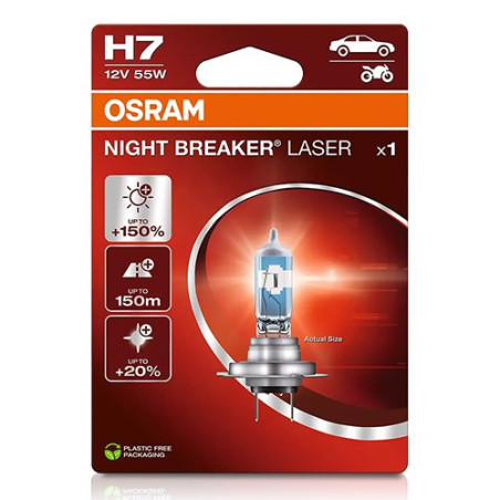 OSRAM NIGHT BREAKER LASER 64210NL-1BL H7 PX26D 12V 55W