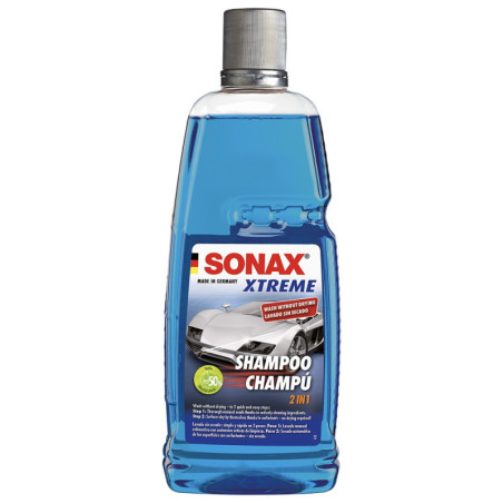 SONAX XTREME WASH & DRY - CHAMPÚ PARA EL AUTOMÓVIL LAVADO EN SECO 1L