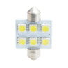 L052W - C5W 36MM 6XSMD5050 12V BLANCO | 10 UDS