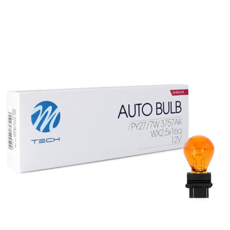 ŻARÓWKA M-TECH PY27/7W 3757AK 12V 27/7W WX2,5X16Q