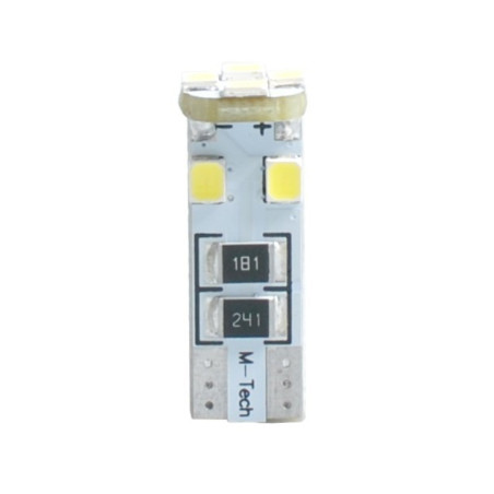 L312W - W5W 8XSMD3528 12V CANBUS BLANCO | 10 UDS