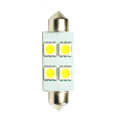 L072W - C5W 41MM 4XSMD5050 12V BLANCO | 10 UDS