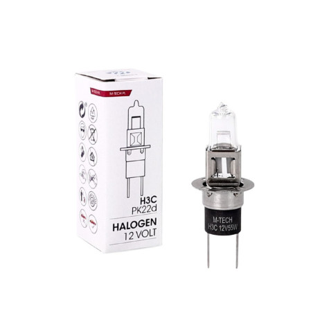 ŻARÓWKA HALOGENOWA M-TECH H3C 12V55W PK22D