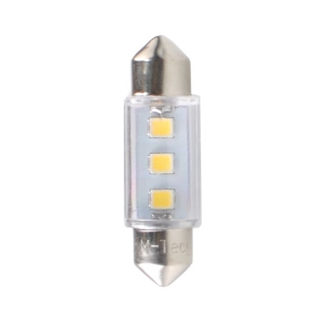 L090W - C5W 36MM 3XSMD3528 12V BLANCO | 10 UDS