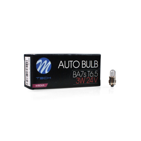 LÁMPARA M-TECH T6.5 BA7S 24V/3W