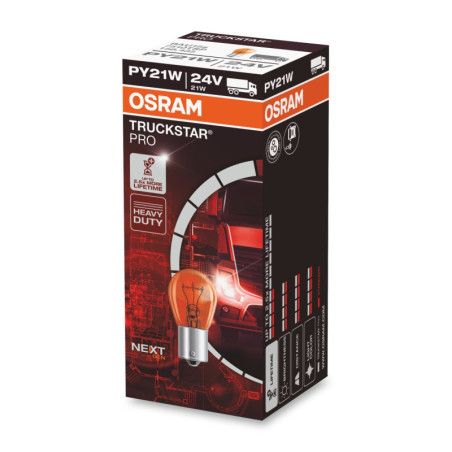 OSRAM TRUCKSTAR PRO NEXTGEN +120% BAU15S 24V 21W | 10 UDS