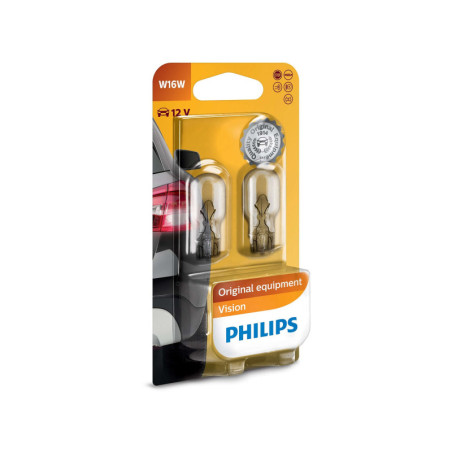 PHILIPS W16W 12V W2,1X9,5D B2